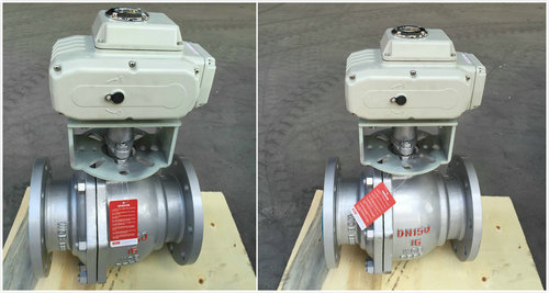 電動(dòng)鑄鋼球閥Q941F-16C，電動(dòng)鑄鋼法蘭球閥圖片