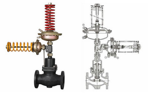 自力式壓力、壓差組合閥結構圖